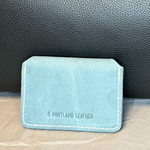Portland Leather, Lovebug Wallet, Aqua, NWOT - Picture 2 of 4